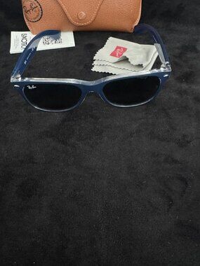 Ray-Ban RB2132 New Wayfarer Blue 6053/71 Sunglasses 55mm